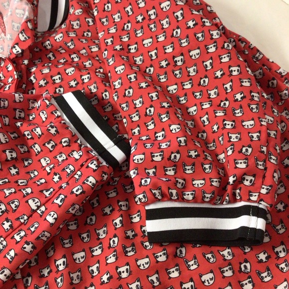 Eloquii red cat/dog print tunic - Picture 5 of 9